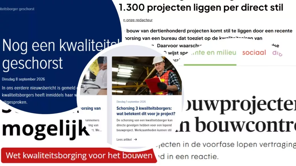 krantenkoppen schorsing kwaliteitsborgers